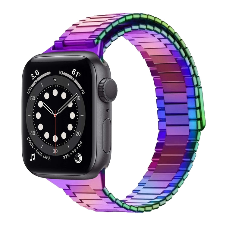For Apple Watch Series 6 44mm Bamboo Magnetic Stainless Steel Metal Watch Strap(Color) - Watch Bands by PMC TechLife | Online Shopping South Africa | PMC TechLife