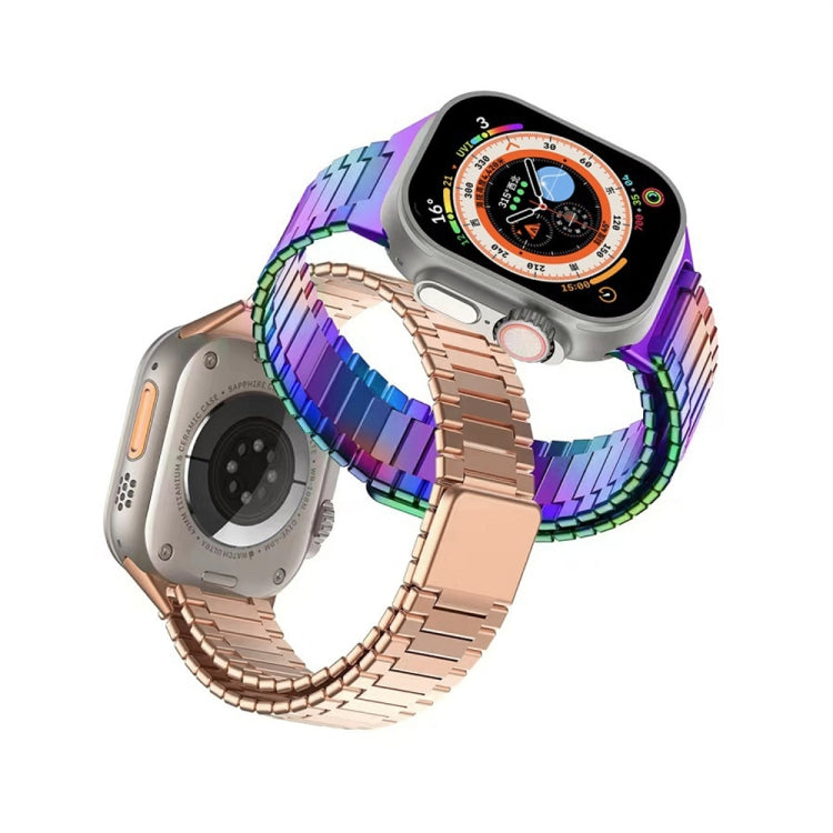 For Apple Watch Ultra 49mm  Bamboo Magnetic Stainless Steel Metal Watch Strap(Titanium Color) - free shipping - PMC TechLife - Order now!