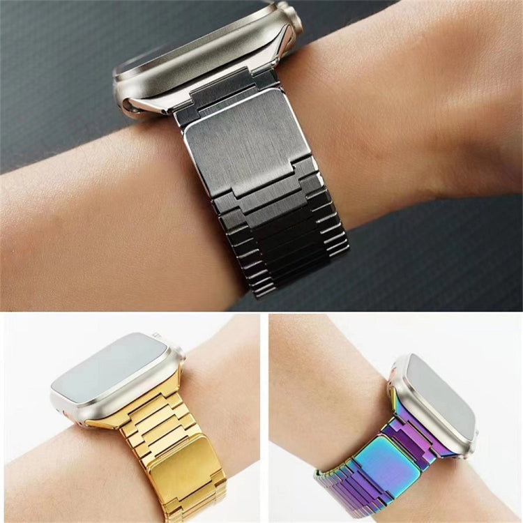 For Apple Watch SE 2022 44mm Bamboo Magnetic Stainless Steel Metal Watch Strap(Silver) - Watch Bands by PMC TechLife | Online Shopping South Africa | PMC TechLife