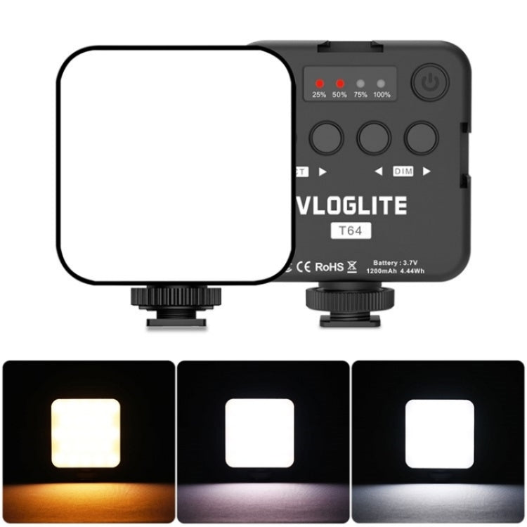 VLOGLITE T64 Portable Small Phone Video Fill Light Photography Beauty Light -  by VLOGLITE | Online Shopping South Africa | PMC TechLife | Buy Now Pay Later Mobicred