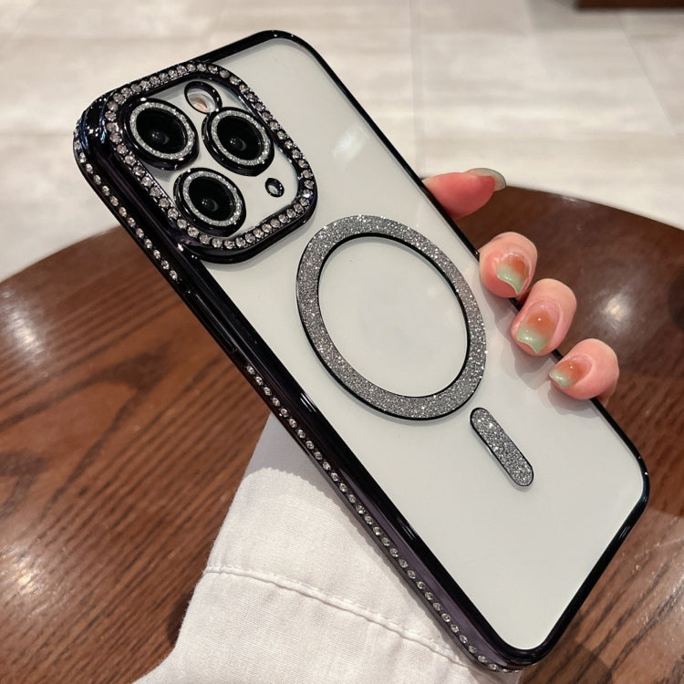 For iPhone 16 Pro Diamond Plated MagSafe TPU Phone Case(Black) - iPhone 16 Pro Cases by PMC TechLife | Online Shopping South Africa | PMC TechLife | Buy Now Pay Later Mobicred
