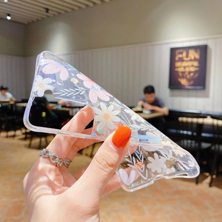 For Samsung Galaxy A55 Fresh Small Floral Epoxy TPU Phone Case(D05 Blue Floral) - Galaxy Phone Cases by PMC TechLife | Online Shopping South Africa | PMC TechLife