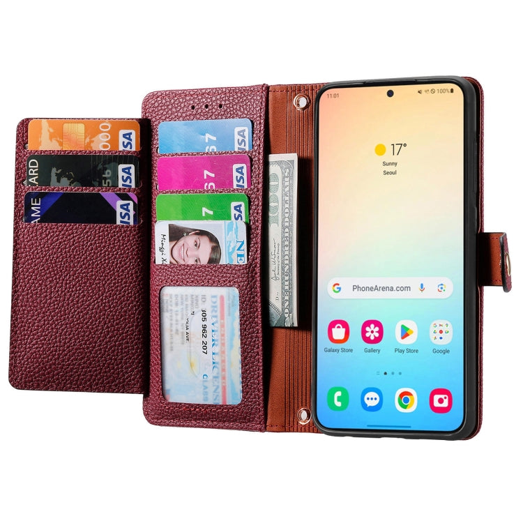 For Samsung Galaxy S24+ 5G Love Zipper Lanyard Leather Phone Case(Red) - free shipping - PMC Jewellery - Order now!