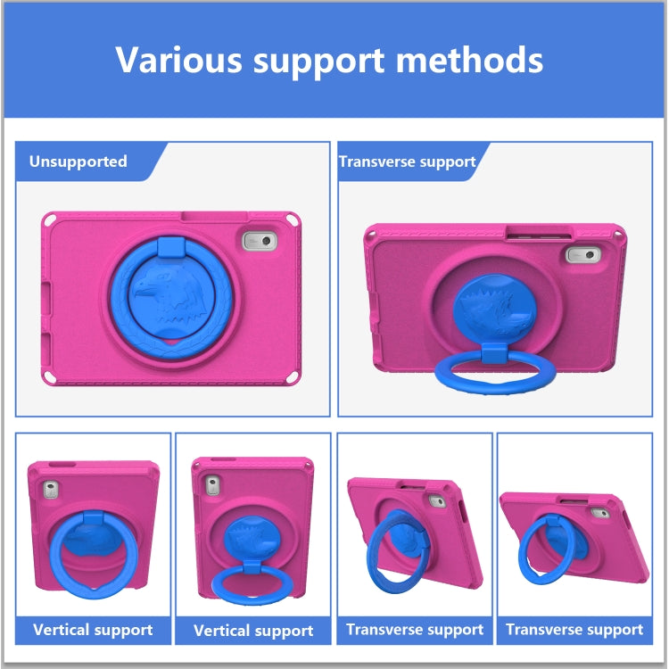 For Lenovo Tab M9 2023 EVA Hybrid PC Shockproof Tablet Case(Rose Red) - Lenovo by PMC TechLife | Online Shopping South Africa | PMC TechLife | Buy Now Pay Later Mobicred