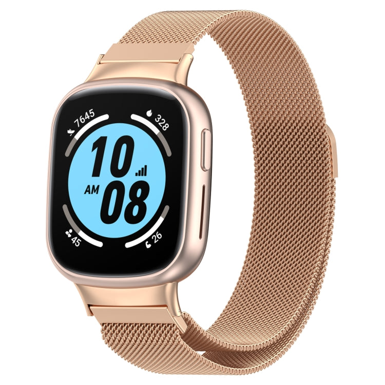 For Honor Watch 4 TMA-L19 Milan Magnetic Steel Mesh Watch Band(Rose Gold) - Watch Bands by PMC TechLife | Online Shopping South Africa | PMC TechLife | Buy Now Pay Later Mobicred