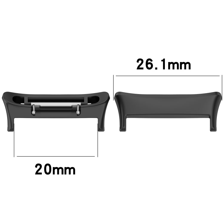 For Honor Watch 4 TMA-L19 1 Pair Metal Watch Band Connector(Silver) - free shipping - PMc TechLife - Order now!