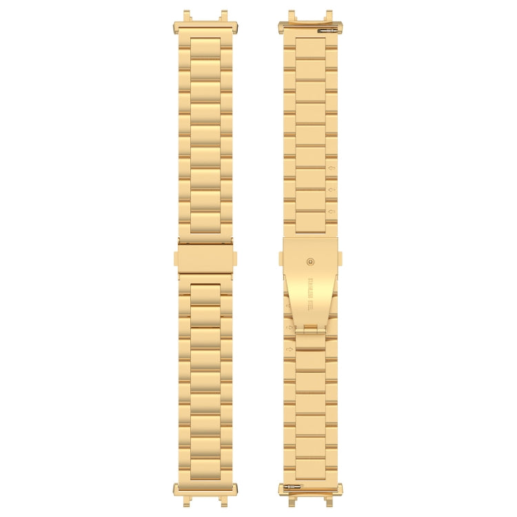 For Amazfit Active Edge A2212 Three Beads Stainless Steel Watch Band(Gold) - free shipping - PMC TechLife - Order now!