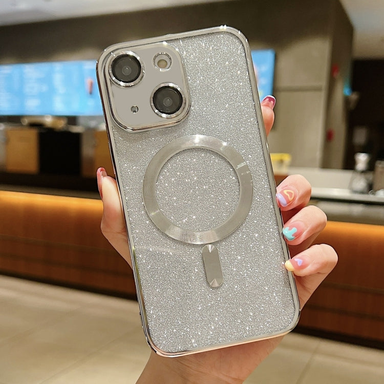 For iPhone 13 MagSafe Glitter Electroplating TPU Phone Case(Silver) - iPhone 13 Cases by PMC TechLife | Online Shopping South Africa | PMC TechLife