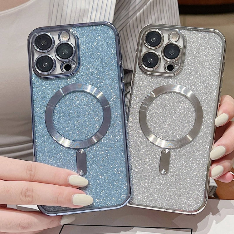 For iPhone 16 Plus Glitter Electroplating MagSafe TPU Phone Case(Blue) - free shipping - PMC TechLife - Order now!