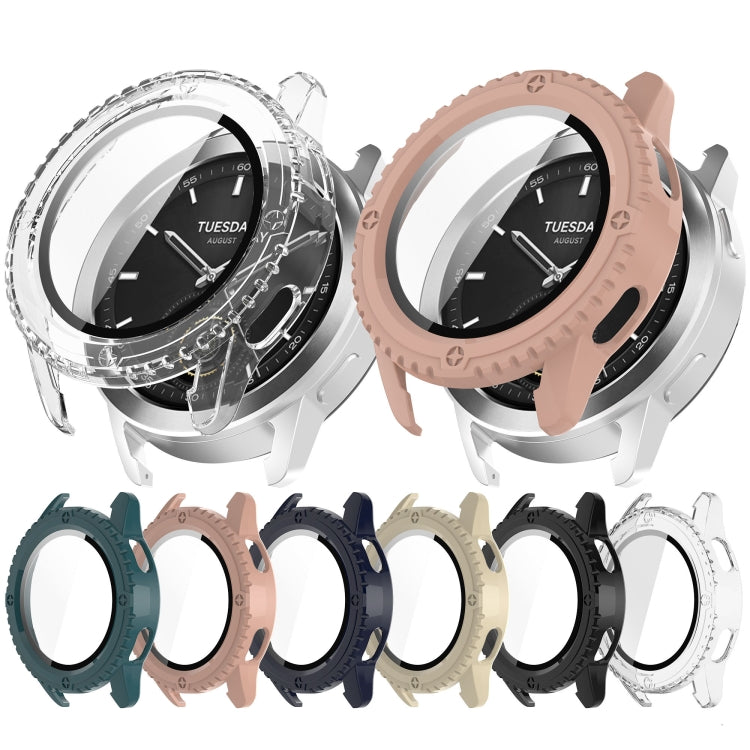 For Xiaomi Watch S3 PC + Tempered Film Integrated Watch Protective Case(Green) - Watch Cases by PMC TechLife | Online Shopping South Africa | PMC TechLife | Buy Now Pay Later Mobicred