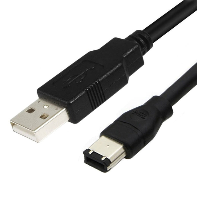 JUNSUNMAY Firewire IEEE 1394 6 Pin Male to USB 2.0 Male Adaptor Convertor Cable Cord, Length:1.8m - USB Cable by JUNSUNMAY | Online Shopping South Africa | PMC TechLife | Buy Now Pay Later Mobicred