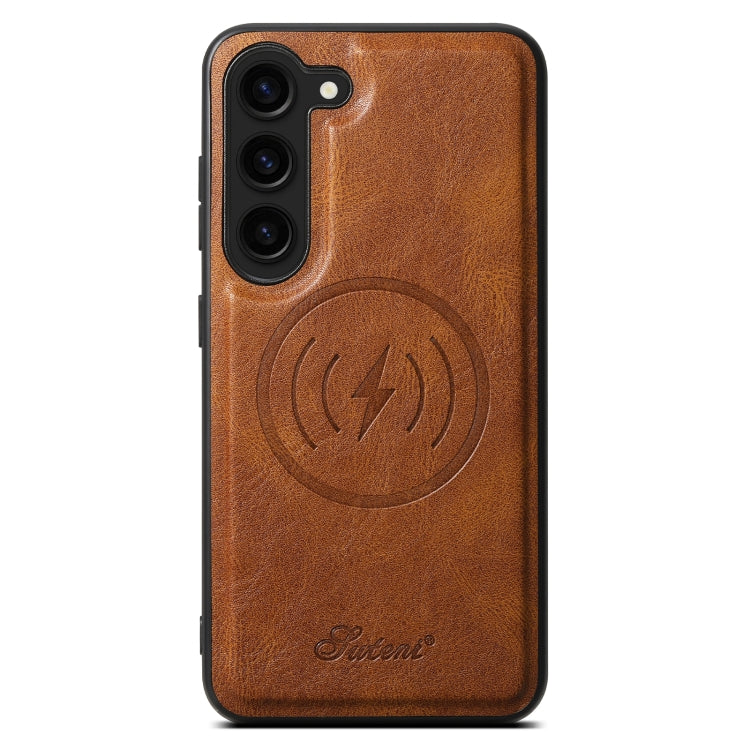 For Samsung Galaxy S23+ 5G Suteni H15  Oil Eax Leather Detachable Wallet Back Phone Case(Brown) - Galaxy S23+ 5G Cases by Suteni | Online Shopping South Africa | PMC TechLife | Buy Now Pay Later Mobicred
