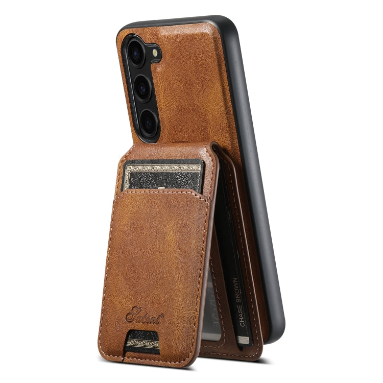For Samsung Galaxy S23 5G Suteni H15  Oil Eax Leather Detachable Wallet Back Phone Case(Blue) - free shipping - PMC TechLife - Order now!