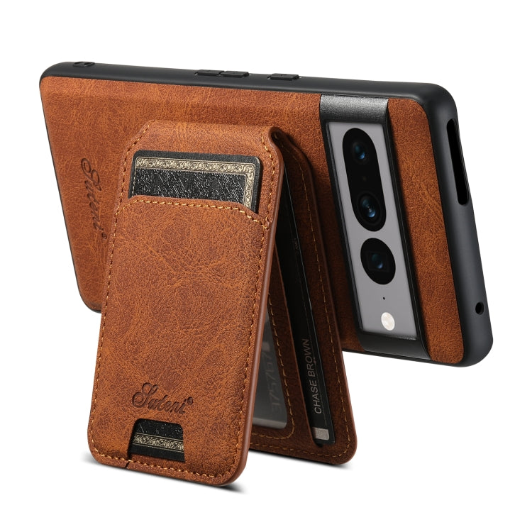 For Google Pixel 8 Suteni H16 Litchi Texture Leather Detachable Wallet Back Phone Case(Black) - Google Cases by Suteni | Online Shopping South Africa | PMC TechLife | Buy Now Pay Later Mobicred