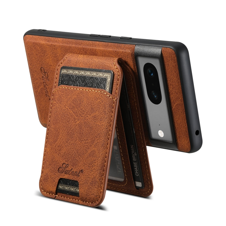 For Google Pixel 7 Suteni H16 Litchi Texture Leather Detachable Wallet Back Phone Case(Blue) - Google Cases by Suteni | Online Shopping South Africa | PMC TechLife | Buy Now Pay Later Mobicred