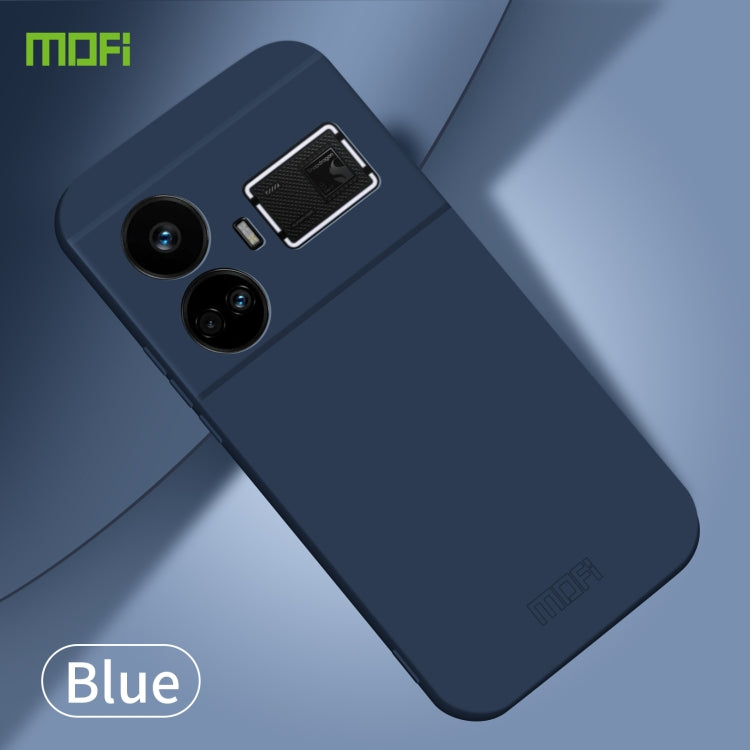 For Realme GT5 MOFI Qin Series Skin Feel All-inclusive PC Phone Case(Blue) - Realme Cases by MOFI | Online Shopping South Africa | PMC TechLife | Buy Now Pay Later Mobicred