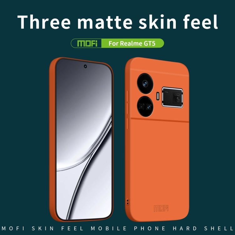 For Realme GT5 MOFI Qin Series Skin Feel All-inclusive PC Phone Case(Gray) - Realme Cases by MOFI | Online Shopping South Africa | PMC TechLife