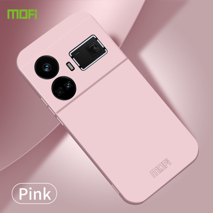 For Realme GT5 MOFI Qin Series Skin Feel All-inclusive PC Phone Case(Pink) - free shipping - PMC TechLife - Order now!