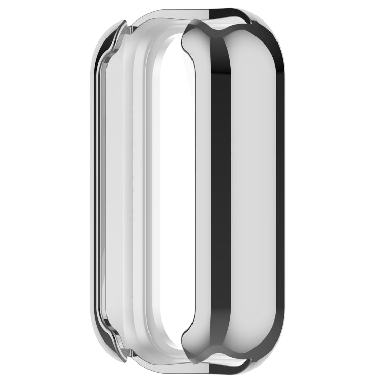 For Xiaomi Smart Band 8 Active Full Package TPU Electroplated Watch Protective Case(Silver) - Watch Cases by PMC TechLife | Online Shopping South Africa | PMC TechLife | Buy Now Pay Later Mobicred