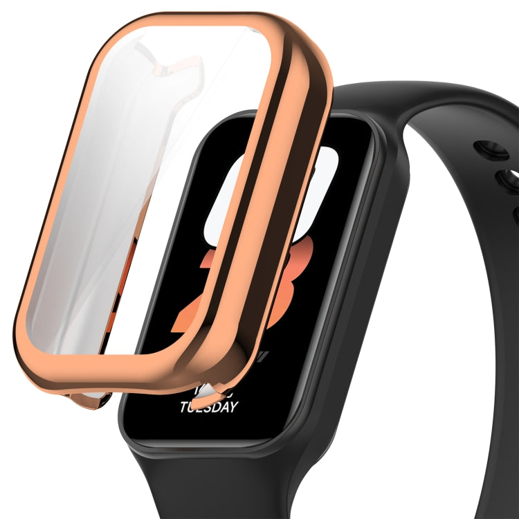 For Redmi Band 2 Full Package TPU Electroplated Watch Protective Case(Rose Gold) - Watch Cases by PMC TechLife | Online Shopping South Africa | PMC TechLife | Buy Now Pay Later Mobicred