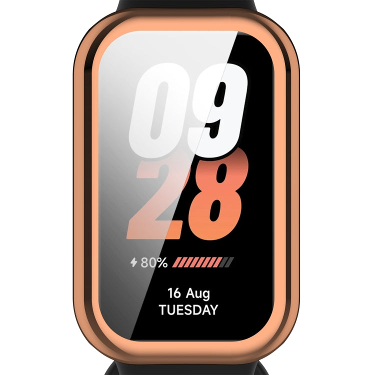 For Redmi Band 2 Full Package TPU Electroplated Watch Protective Case(Rose Gold) - Watch Cases by PMC TechLife | Online Shopping South Africa | PMC TechLife | Buy Now Pay Later Mobicred