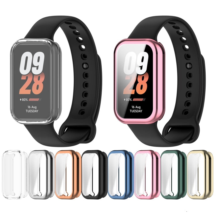 For Redmi Band 2 Full Package TPU Electroplated Watch Protective Case(Silver) - Watch Cases by PMC TechLife | Online Shopping South Africa | PMC TechLife | Buy Now Pay Later Mobicred