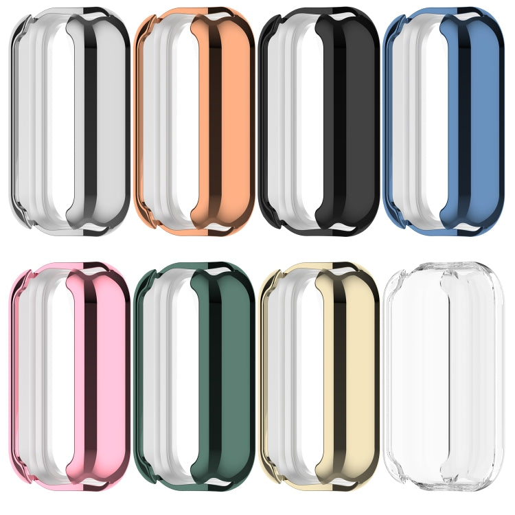 For Redmi Band 2 Full Package TPU Electroplated Watch Protective Case(Silver) - Watch Cases by PMC TechLife | Online Shopping South Africa | PMC TechLife | Buy Now Pay Later Mobicred