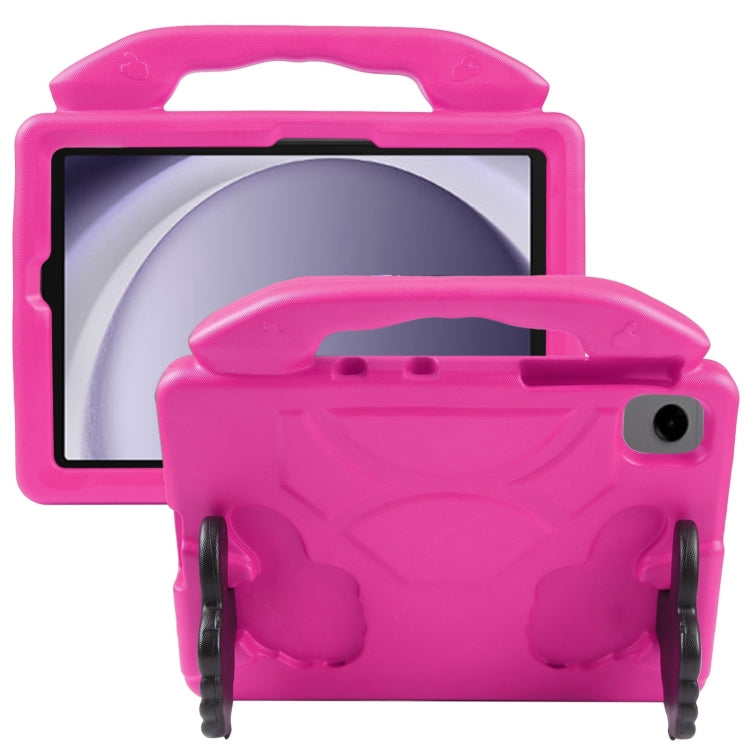 For Samsung Galaxy Tab A9+ 10.95 2023 Thumb Bracket EVA Shockproof Tablet Case(Rose Red) - free shipping - PMC TechLife - Order now!