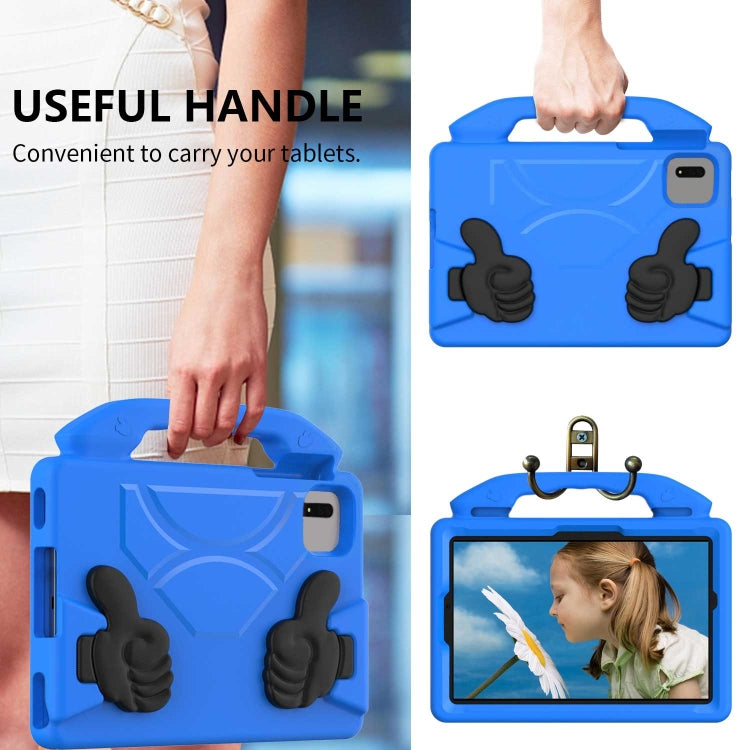 For Samsung Galaxy Tab S9 FE 11.0 2023 Thumb Bracket EVA Shockproof Tablet Case(Blue) - free shipping - PMC Jewellery - Order now!