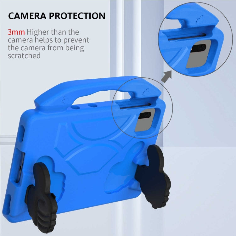 For Samsung Galaxy Tab S9 FE 11.0 2023 Thumb Bracket EVA Shockproof Tablet Case(Blue) - free shipping - PMC Jewellery - Order now!