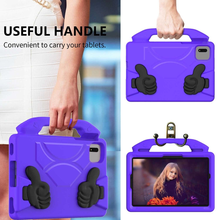 For Samsung Galaxy TAB S9 11 X710 2023 Thumb Bracket EVA Shockproof Tablet Case(Purple) - free shipping - PMC Jewellery - Order now!