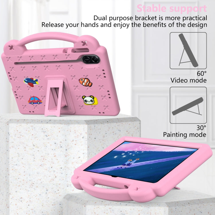 For Honor X8 Pro 11.5 Handle Kickstand Children EVA Shockproof Tablet Case(Pink) - Honor by PMC TechLife | Online Shopping South Africa | PMC TechLife | Buy Now Pay Later Mobicred