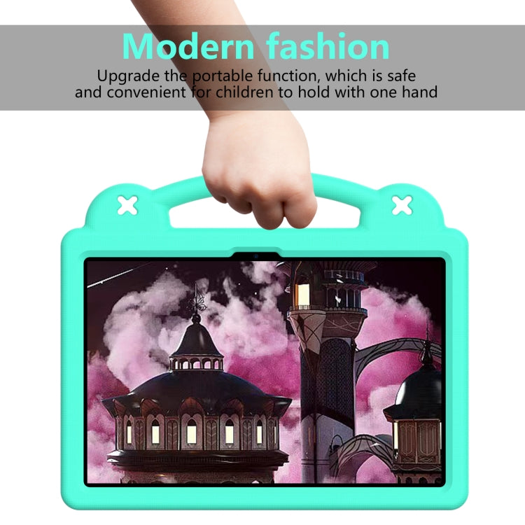 For Honor Pad 9 2023 12.1 Handle Kickstand Children EVA Shockproof Tablet Case(Mint Green) - Honor by PMC TechLife | Online Shopping South Africa | PMC TechLife | Buy Now Pay Later Mobicred