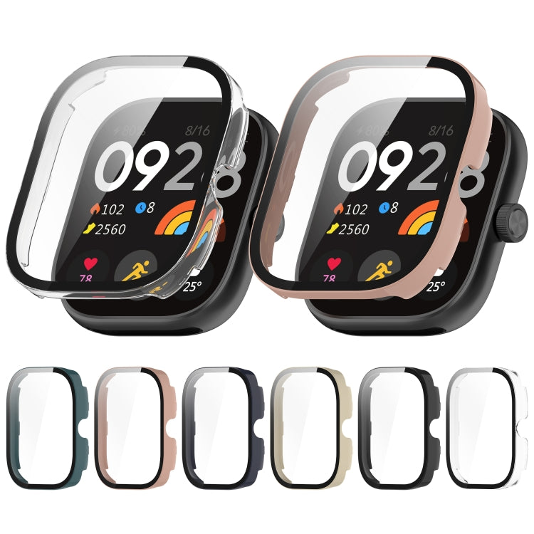 For Redmi Watch 4 Tempered Film Integrated PC Watch Protective Case(Ink Blue) - Watch Cases by PMC TechLife | Online Shopping South Africa | PMC TechLife | Buy Now Pay Later Mobicred