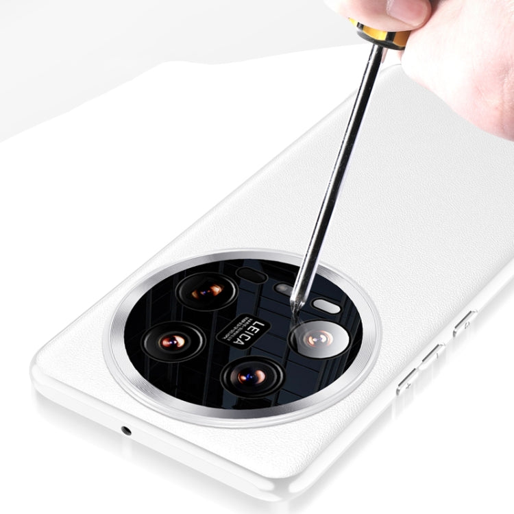 For Xiaomi 14 Ultra Plain-leather All-inclusive Shockproof Phone Case(Purple) - 14 Ultra Cases by PMC TechLife | Online Shopping South Africa | PMC TechLife | Buy Now Pay Later Mobicred