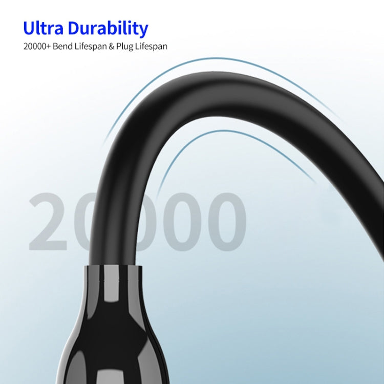 ENKAY PD30W Type-C to 8 Pin Fast Charging Data Silicone Cable with LED Display, Length:1m(Black) - free shipping - PMC Jewellery - Order now!