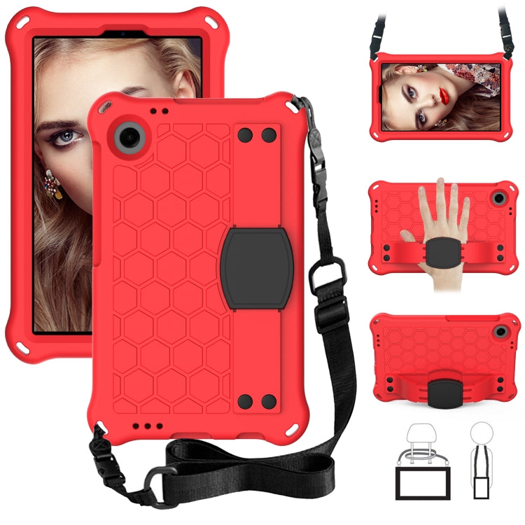 For Blackview Tab 60 8.7 2023 Honeycomb EVA Hybrid PC Tablet Case with Strap(Red +Black) - Others by PMC TechLife | Online Shopping South Africa | PMC TechLife
