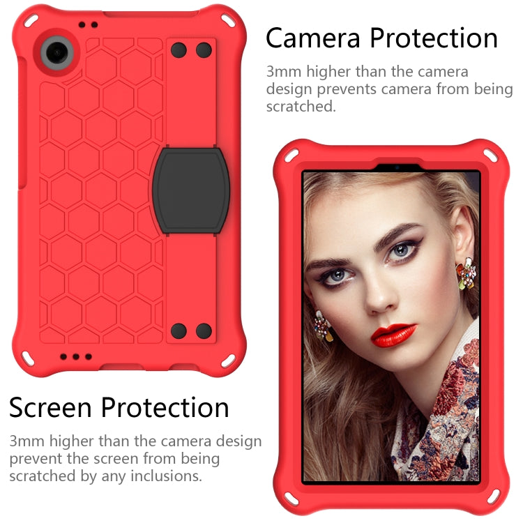 For Blackview Tab 60 8.7 2023 Honeycomb EVA Hybrid PC Tablet Case with Strap(Red +Black) - Others by PMC TechLife | Online Shopping South Africa | PMC TechLife