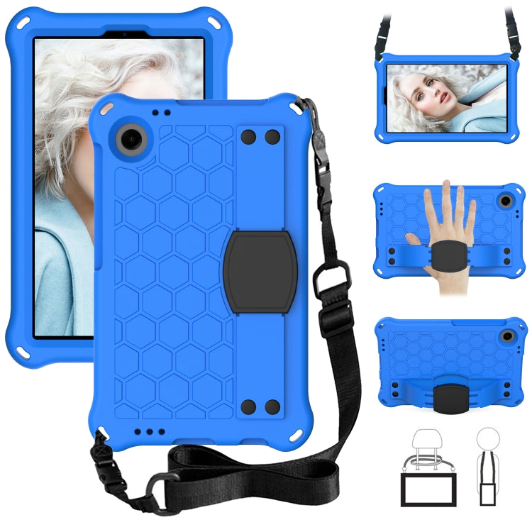 For Blackview Tab 60 8.7 2023 Honeycomb EVA Hybrid PC Tablet Case with Strap(Blue+Black) - Others by PMC TechLife | Online Shopping South Africa | PMC TechLife