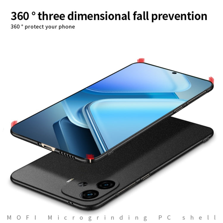 For vivo iQOO Z9 Turbo / iQOO Z9 MOFI Fandun Series Frosted PC Ultra-thin All-inclusive Phone Case(Blue) - free shipping - PMC Jewellery - Order now!