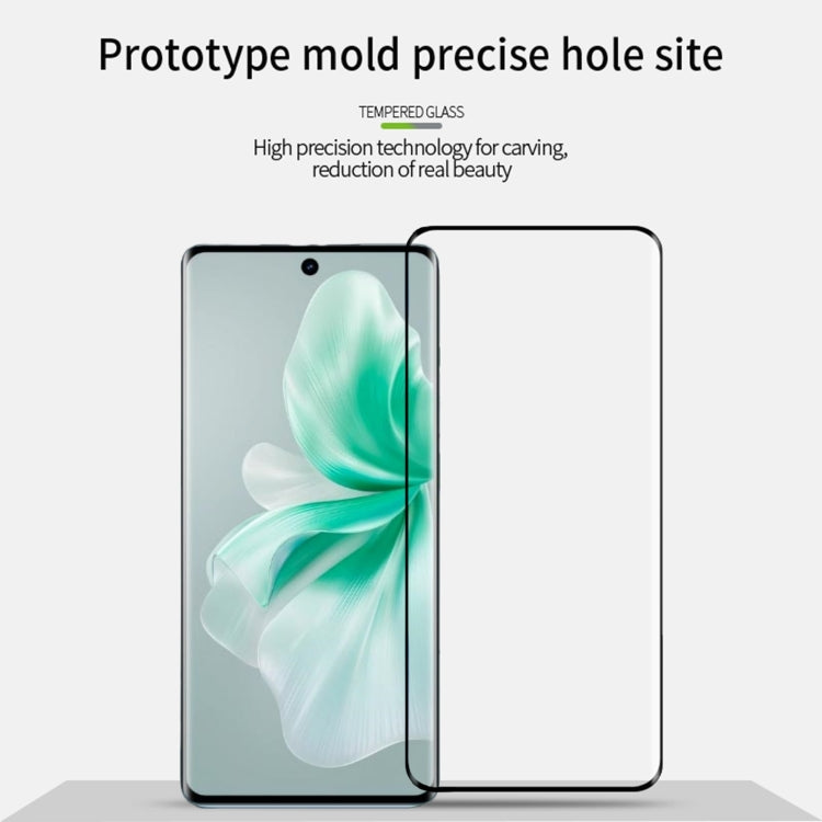 For vivo S18 / S18 Pro PINWUYO 9H 3D Hot Bending Tempered Glass Film(Black) - vivo Tempered Glass by PINWUYO | Online Shopping South Africa | PMC TechLife | Buy Now Pay Later Mobicred