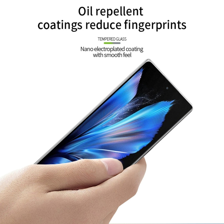 For vivo X Fold3 / X Fold3 Pro PINWUYO 9H 3D Hot Bending Tempered Glass Film(Black) - vivo Tempered Glass by PINWUYO | Online Shopping South Africa | PMC TechLife | Buy Now Pay Later Mobicred