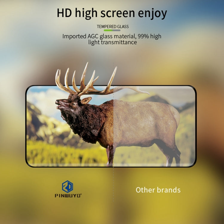 For vivo X Fold3 / X Fold3 Pro PINWUYO 9H 3D Hot Bending Tempered Glass Film(Black) - vivo Tempered Glass by PINWUYO | Online Shopping South Africa | PMC TechLife | Buy Now Pay Later Mobicred