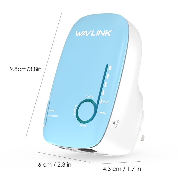 WAVLINK WN576K1 AC1200 Household WiFi Router Network Extender Dual Band Wireless Repeater, Plug:EU Plug (Blue) - free shipping - PMC Jewellery - Order now!