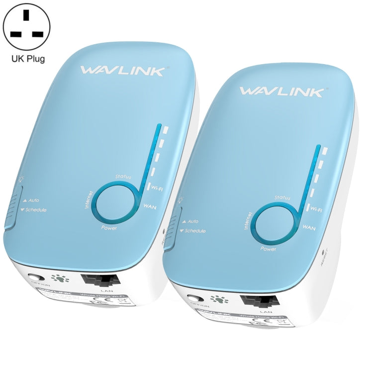 WAVLINK WN576K2 AC1200 Household WiFi Router Network Extender Dual Band Wireless Repeater, Plug:UK Plug (Blue) - free shipping - PMC Jewellery - Order now!