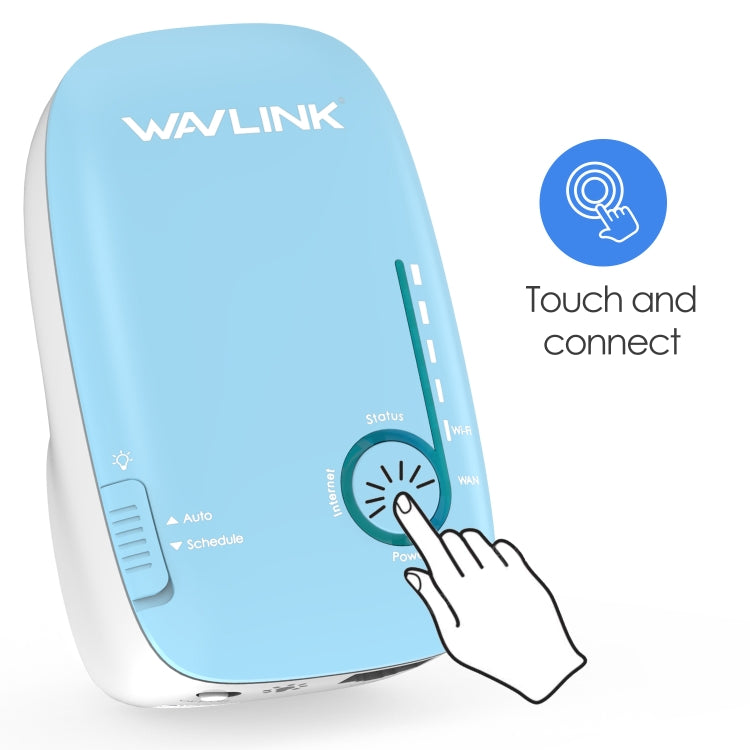 WAVLINK WN576K2 AC1200 Household WiFi Router Network Extender Dual Band Wireless Repeater, Plug:UK Plug (Blue) - free shipping - PMC Jewellery - Order now!
