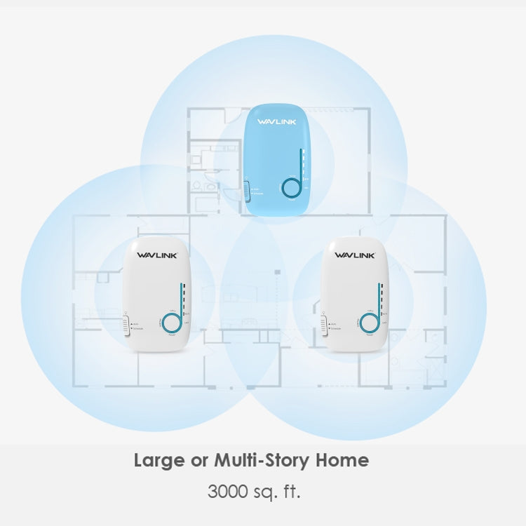WAVLINK WS-WN576A2 AC750 Household WiFi Router Network Extender Dual Band Wireless Repeater, Plug:UK Plug - free shipping - PMC Jewellery - Order now!