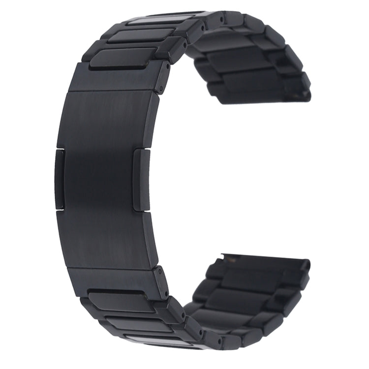 For Huawei Watch3 / Watch3 Pro H-Shaped Folding Buckle Stainless Steel Metal Watch Band(Black) - free shipping - PMc TechLife - Order now!