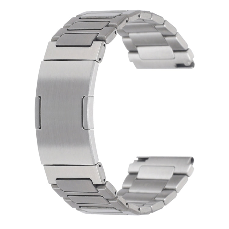 For Huawei Watch GT3 SE H-Shaped Folding Buckle Stainless Steel Metal Watch Band(Silver) - Watch Bands by PMc TechLife | Online Shopping South Africa | PMc TechLife | Buy Now Pay Later Mobicred