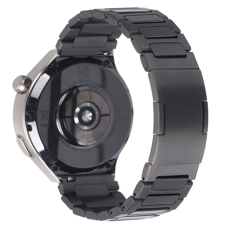 For Huawei Watch3 / Watch3 Pro H-Shaped Folding Buckle Stainless Steel Metal Watch Band(Black) - free shipping - PMc TechLife - Order now!